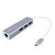 thumbnail image 1 of Adaptador Hub USB-C Batauro 3 x USB3.0 1 x LAN 1000M Gris, 1 of 3