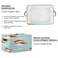 thumbnail image 3 of Snowman on Clouds Christmas Square Storage Bins with Handles Collapsible Containing Box 1 Pack, 3 of 9