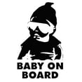 thumbnail image 2 of Walbest Universal Car Auto Vehicle Window Reflective Decals Sticker Decor - Cool Boy Baby on Board, 2 of 5
