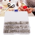 thumbnail image 4 of Pins de Seguridad, 460 piezas resistentes reutilizables 7 Tamamosos Pequeños Alfileres de Seguridad de Acero inoxidable para acolchar Para Costellas para coser, 4 of 7