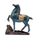 thumbnail image 1 of Escultura de figura de caballo, adorno de mesa, 25 x 7 x 26,5 cm, centro de mesa para Azul, 1 of 9