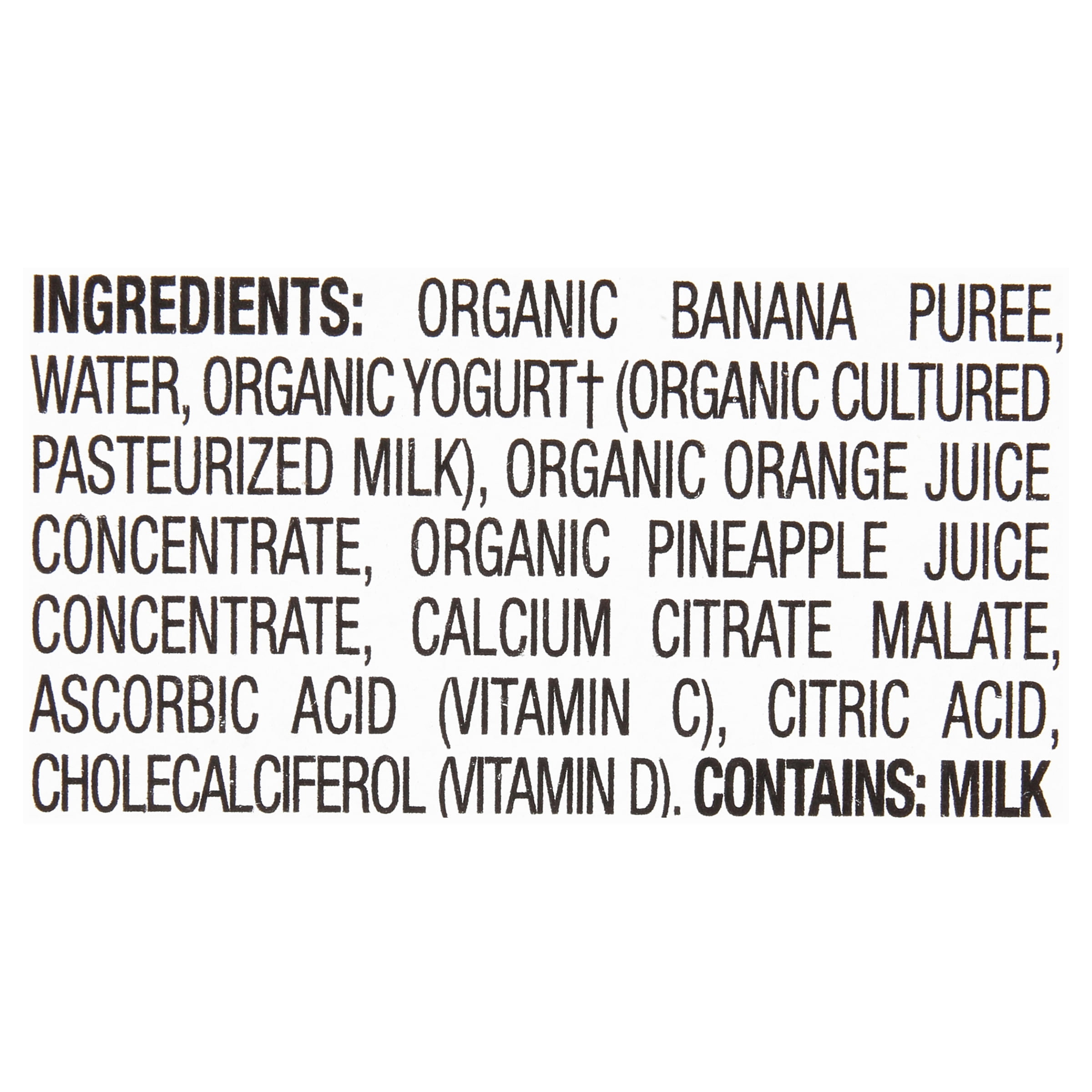 (6 Pouches) Earth's Best Organic Sesame Street Toddler Fruit Yogurt Smoothie, Pineapple, Orange and Banana, 4.2 oz. Pouch