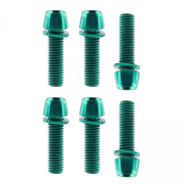 3x6x Tornillos Para Vástago De Bicicleta, Piezas De Repuesto, Pernos Para Vástago De Bicicleta Para Bicicleta De Carretera, Color Verde