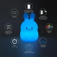 thumbnail image 4 of Night Light, Cute Animal Silicone Timing Nursery Night Light Rechargeable Table Lamp, 4 of 4