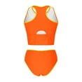 thumbnail image 7 of Women Split Swimsuit Lace Mesh Swimwear U Neck Neon Cute Bathing Suit Back Tie Swim Suits Support Push-Up Bikini Sexy Causal Swimwear Build In Bras 2025 Summer, 7 of 7