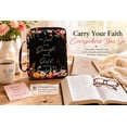 thumbnail image 2 of Bible Covers Bible Case Bible Bag, 10x7.5 in Bible Covers Canvas Bible Holder with Handle Fits for Standard Size Bible, Gifts for Women Men, 2 of 6