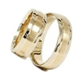 thumbnail image 4 of Pompeii3 Gold Matching His Hers Two Tone Wedding Ring Band Set, 4 of 5