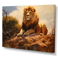 thumbnail image 2 of Designart "A Lion Captured En Plein Air II" Animals Wall Art Print, 2 of 5