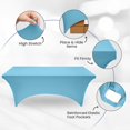 thumbnail image 4 of Big Sale ! Nomeni Sofa Cover,Sofa Cover,Kitchen Spandex Tablecloth [6Ft] Tight Washable and Wrinkle Stretch Rectangular Patio Table Cover for Event Wedding Banquet & Parties [72Lx30Wx30H Inch], 4 of 8