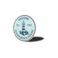thumbnail image 4 of Beach House Lighthouse Novelty Sign, Metal Wall Decor - 12" Round, 4 of 4