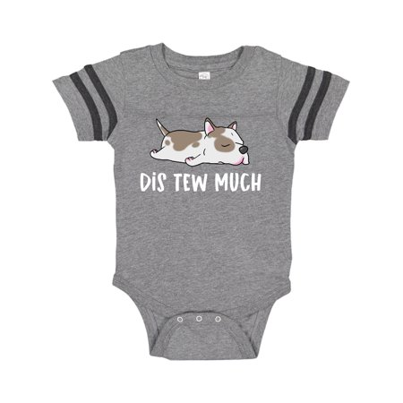 

Inktastic Napping Dis Tew Much Pit Bull Spots Gift Baby Boy or Baby Girl Bodysuit