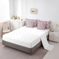 thumbnail image 4 of Feelyou Kawaii Leopard Print Twin Bedding Sets 7pcs, Pink Polkadot Bedding Comforter Set, 4 of 7
