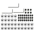 thumbnail image 2 of KAKOWELY Copper Screw Pin Set Assorted Color Durable for Shop Use Smooth Surface Sturdy Easy to Use 3 Sets,0.24"X0.24"X0.2", 2 of 4