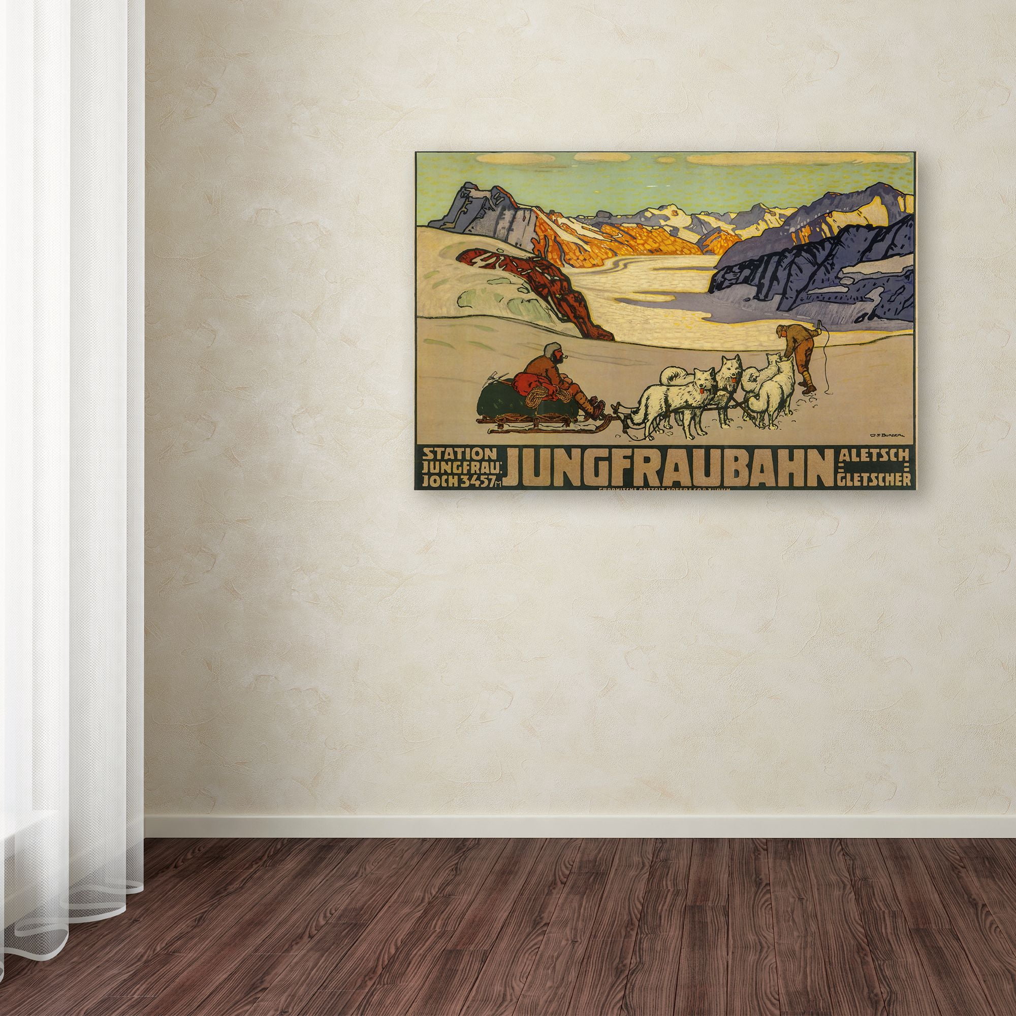 Trademark Fine Art 'Jungfrau Bahn' Canvas Art by Vintage Apple Collection