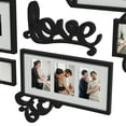 thumbnail image 5 of Heart Shaped Family Photo Frame Collage Display Three 4x6 Photos Black, 5 of 5