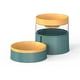thumbnail image 5 of Tazones para Mascotas de Plástico, Alimentador de Mascotas Doble , Pequeño Perro Medio Gato Alimentación de Agua para Beber Bowls Holder F - Verde Salvador Gatos Beber Cuencos, 5 of 7