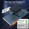 thumbnail image 2 of Samsung 45W Super Fast Charger,USB C Android Phone Charger Fast Charging Block &6.6FT USBC to USBC Cable 2Pack for Samsung Galaxy S25 Ultra/S25+/S24 Ultra/S24+/S23 S22 S21, Android Phone Charger Cord, 2 of 7