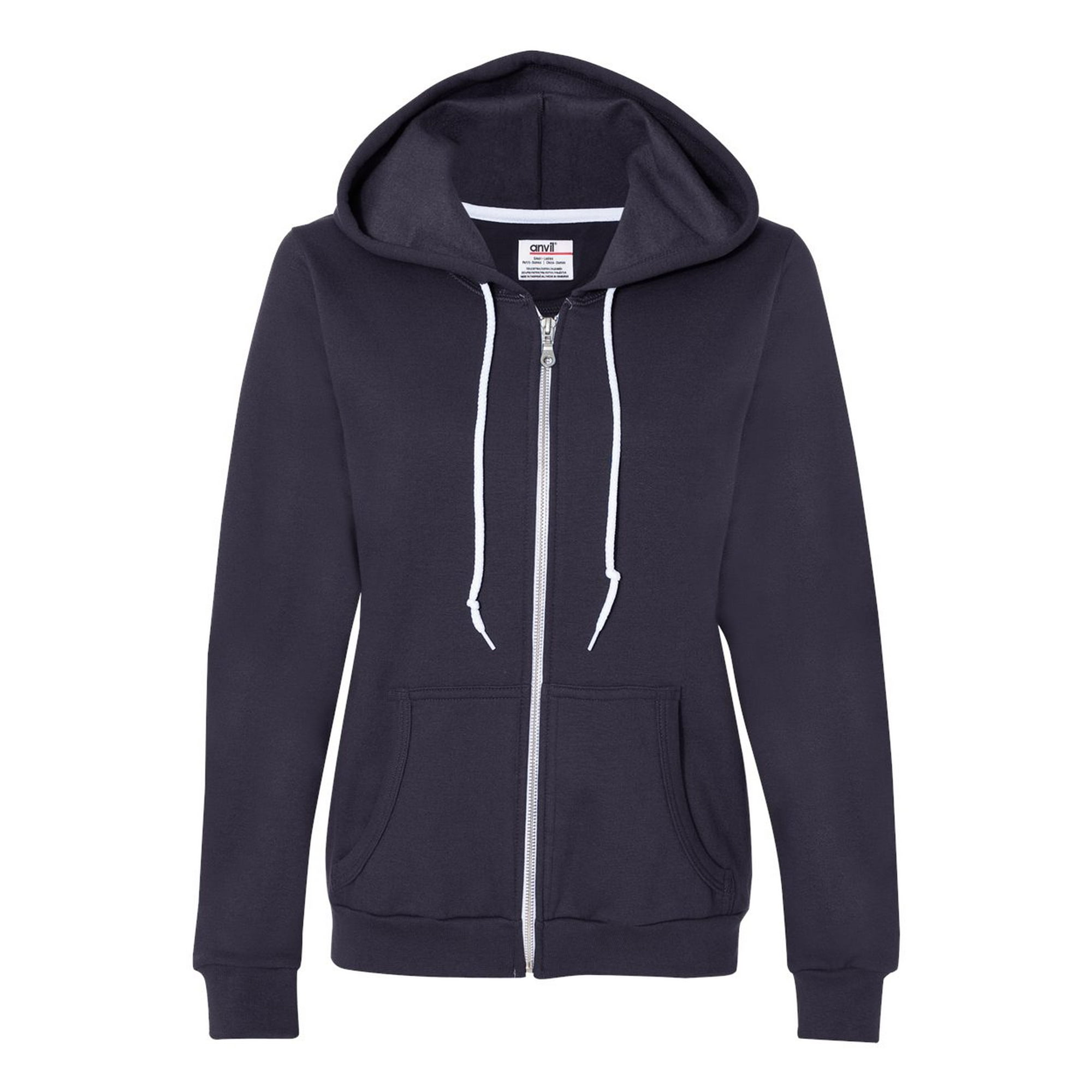 Download Download Womens Heather Full-Zip Hoodie Back View Of ...