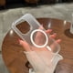 thumbnail image 1 of Adecuado para iPhone 14 Pro Max Carcasa magnética esmerilada ultrafina Funda para teléfono semitransparente Apple 15 Cubierta transparente antihuellas, 1 of 6