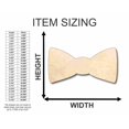 thumbnail image 2 of Unfinished Wood Bow Tie Shape - Groomsmen - Craft - up to 46" DIY 4" / 1/8", 2 of 3