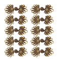 thumbnail image 4 of Maytalsory Handmade Sewing Accessories Frog Knot Closure Buttons Chinese Frog Knot Flower Fastener Set Cheongsam Buttons coffee and gold, 4 of 6