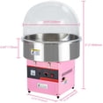 thumbnail image 4 of Powerful 1000W Commercial Cotton Candy Machine – Stainless Steel Bowl, Bubble Cover, Sugar Scoop, Large Drawer – Easy to Operate for Home, Parties, Carnivals – Pink – System default, 4 of 7