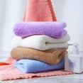 thumbnail image 3 of Nvzi 1 toalla pequeña de vellón coral, multiusos, para baño, fitness, deportes, para afrontar diversas situaciones sin esfuerzo. 9,84 x 9,84 pulgadas (verde claro), 3 of 5