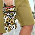 thumbnail image 3 of COEQINE Sunflower Crutch Pouch Cow Print Medical Crutch Accessories Walking Cane Pouch with Front Pockets and Drink Holder Crutch Organizer Pouch for Adults, Seniors, Kids, 3 of 7