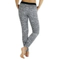 thumbnail image 2 of ToBeInStyle Women's Heathered French Terry Jogger Pants, 2 of 5
