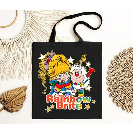 vintage Rainbow Brite Cartoon Tote Bag-TH17775