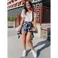 thumbnail image 5 of MOSHU V-Neck Blouses for Women Lace Short Sleeve Shirts Casual Women Tops, 5 of 9