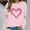 Pink, variant on Vetsdori Valentine Sweatshirts for Women Plus Size Tops Pullover Casual Valentine's Days Love Heart Womens Sweatshirts Winter