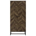 thumbnail image 5 of Living Room Cabinets Gunderson Rustic Oak and Gunmetal 8-Shelf Accent Cabinet,Primary Living Space Cabinets, 5 of 11