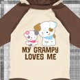 thumbnail image 4 of Inktastic My Grampy Loves Me Girls Girls Long Sleeve Baby Bodysuit, 4 of 5
