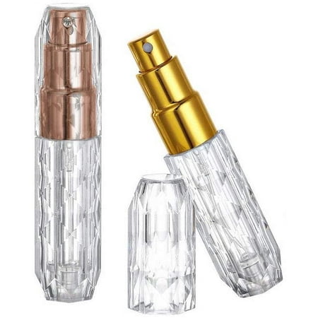 Perfume Atomizer Bottles Pack of 2, Refillable Bottom Refill Mini ...