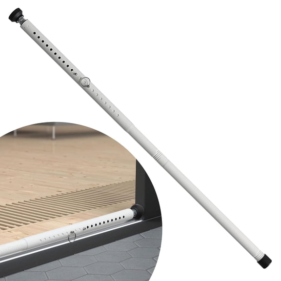Sliding Door Security Bar,17-50 inch Adjustable Patio Door Security bar with Rubber Tips Apartment Bedroom Bottom of Door Heavy Duty Interior White
