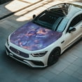 thumbnail image 4 of XYZCANDO Car Engine Hood Cover Butterflies Pattern Easy to Install Stretch Fabric, UV Resistant Sunproof Car Hood Cover for Trucks SUV Pickup, 4 of 8