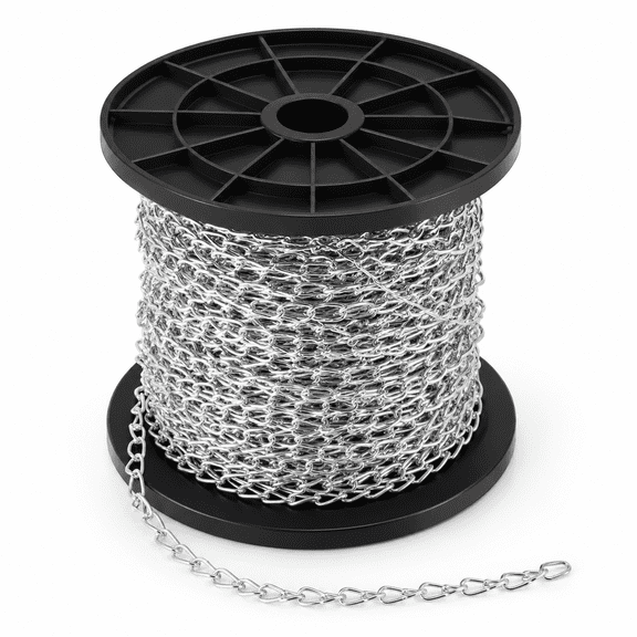 100 Ft 1.3mm Jack Chain For Hanging Metal Link Roll