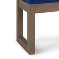 thumbnail image 2 of WyndenHall  Madison 26 inch Wide Contemporary Rectangle Ottoman Bench Blue 27"W x 14.4"D x 18.4"H Foam, Velvet Velvet, 2 of 5