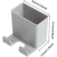 thumbnail image 2 of Lot de 6 Supports Muraux Auto-Adhésifs Réutilisables pour Télécommande, Blanc+gris+abricot, 2 of 6