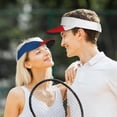thumbnail image 4 of Czech Republic Visor Hats Adjustable Beach Sun Visors Sports Outdoor Visor For Women Men, 4 of 7