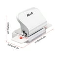 thumbnail image 5 of KW-trio Handheld Metal 6-Hole Hole Puncher 5 Sheet Capacity 6mm for A4 A5 B5 Paper Notebook, 5 of 6