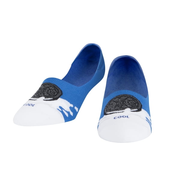 Cool Socks for Women, No Show Low Liner, Oreos Cookie, Funny Novelty Print, 5-10
