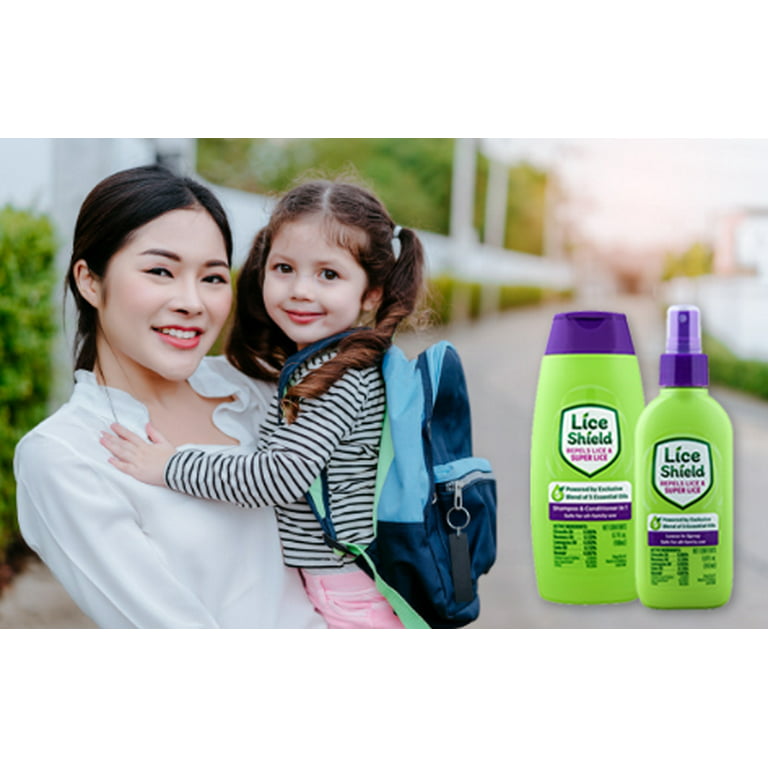 lade som om tub auroch Lice Shield Shampoo & Conditioner in 1, Repels Lice and Super Lice, 10 fl  oz - Walmart.com