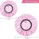 thumbnail image 3 of Shower Cap For Women. Adjustable Reusable. Extra Large. Double-layer Waterproof, 3 of 5