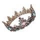 thumbnail image 2 of KAKOWELY 1 pieza de aleación de corona de tocado de diamantes de colores tiara de princesa tiara de novia, 2 of 4