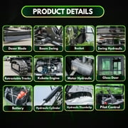 TYPHON TERROR XXV 2.7 Ton Mini Excavator with AC/Heater Cabin | 25.1 HP Kubota D1105 | Retractable Tracks