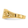 thumbnail image 3 of 14k Yellow Gold 9.0x10.5mm Mens Signet Ring Man   For Dad Mens  For Him, 3 of 11