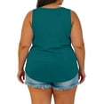 thumbnail image 4 of StSilkitty Plus Size Tank Tops for Womens Solid Color Loose V Neck Blouses Summer Beach Lightweight Soft Shirts, 4 of 7