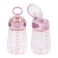 thumbnail image 2 of 400Ml Water Bottle with Straw Drinking Bottle for Toddlers with Handle Wide Mouth Leak-Proof Cute Straw Bottle C, 2 of 9